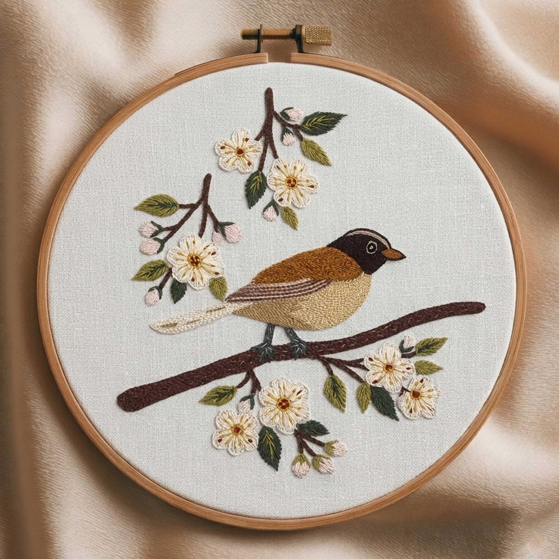 Robin Embroidery Design