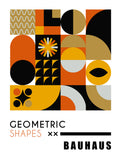 Bauhaus Shape Grid Poster