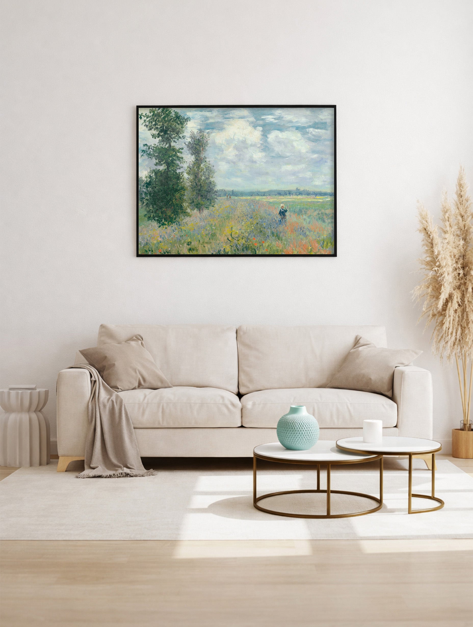 Poppy Fields near Argenteuil No. 2 - Claude Monet Mockup