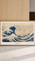 The Great Wave off Kanagawa - Hokusai Mockup