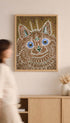 A Cat in Gothic Style - Louis Wain Mockup