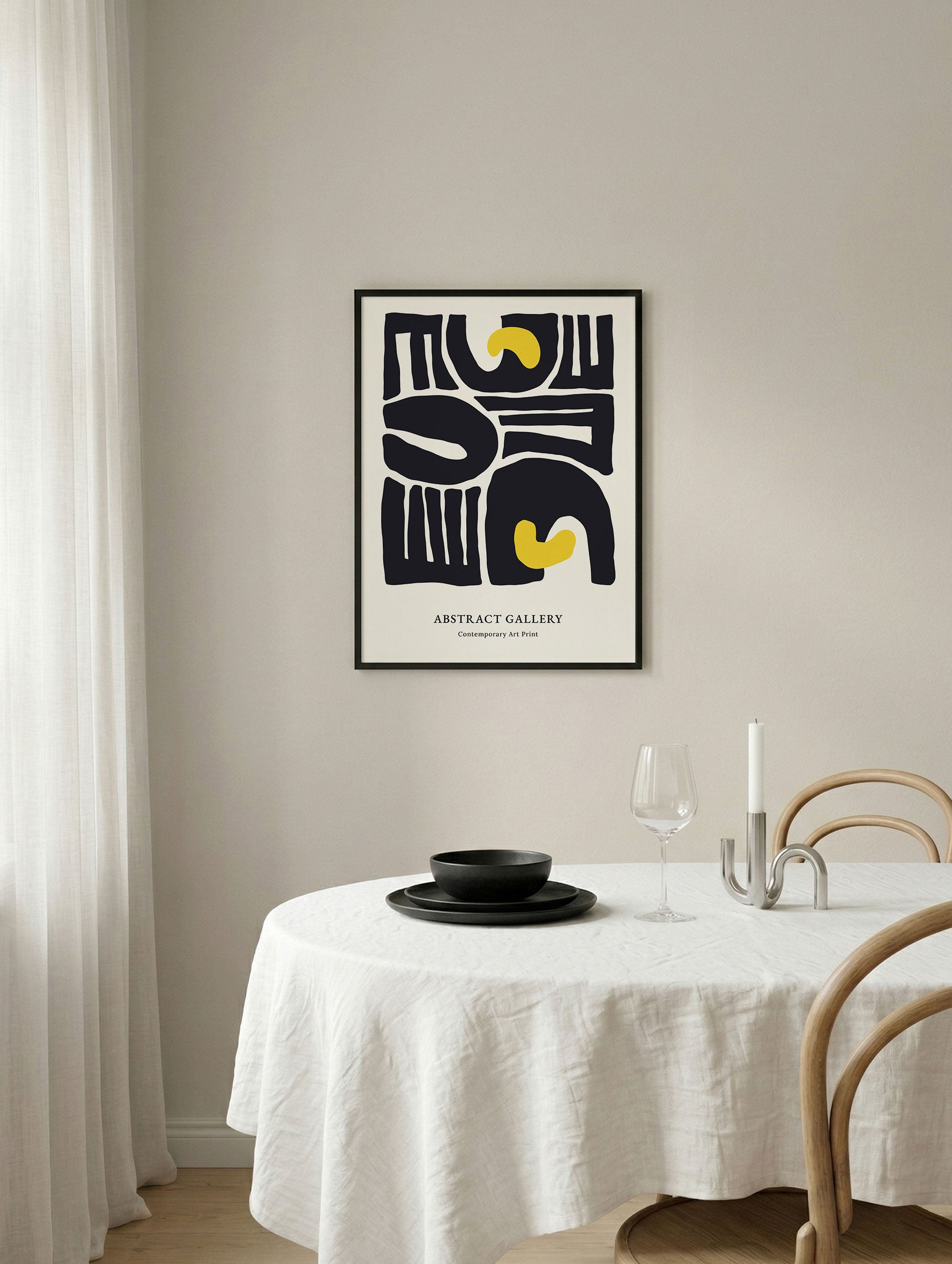 Abstrakt Galleriposter