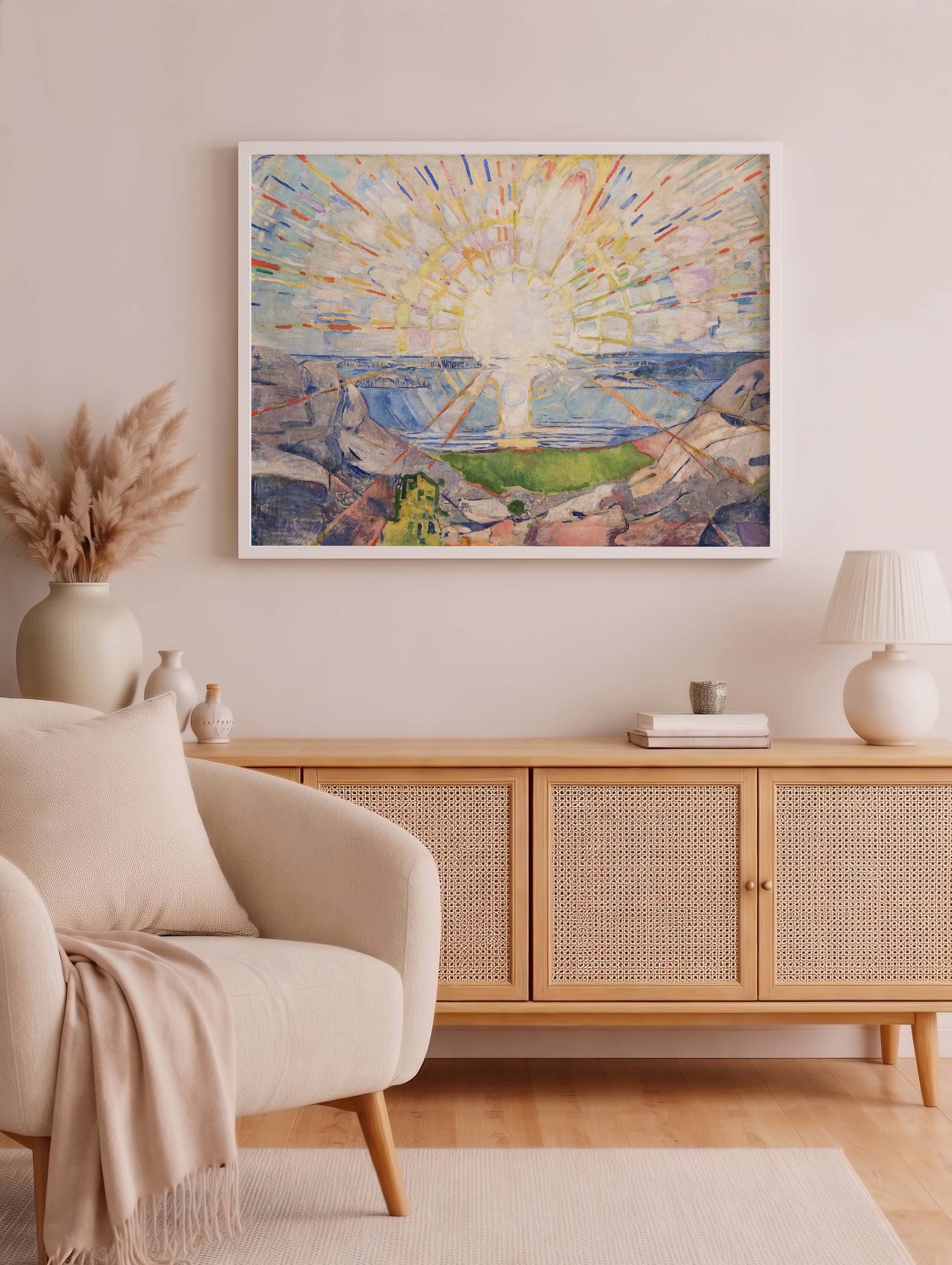 The Sun - Edvard Munch Mockup