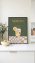 Mojito Citrus Glass Poster Mockup