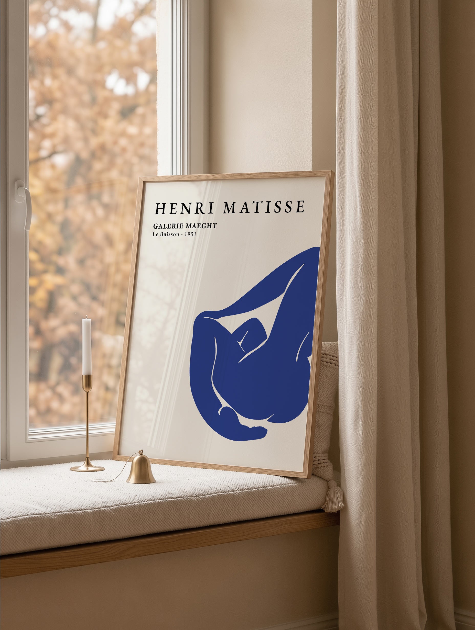 Matisse Le Buisson blå formaffisch