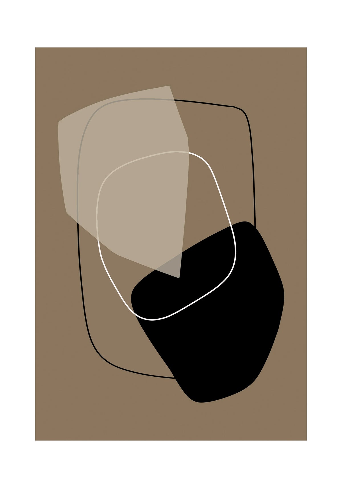 Minimalistisk överlappande poster nr 2