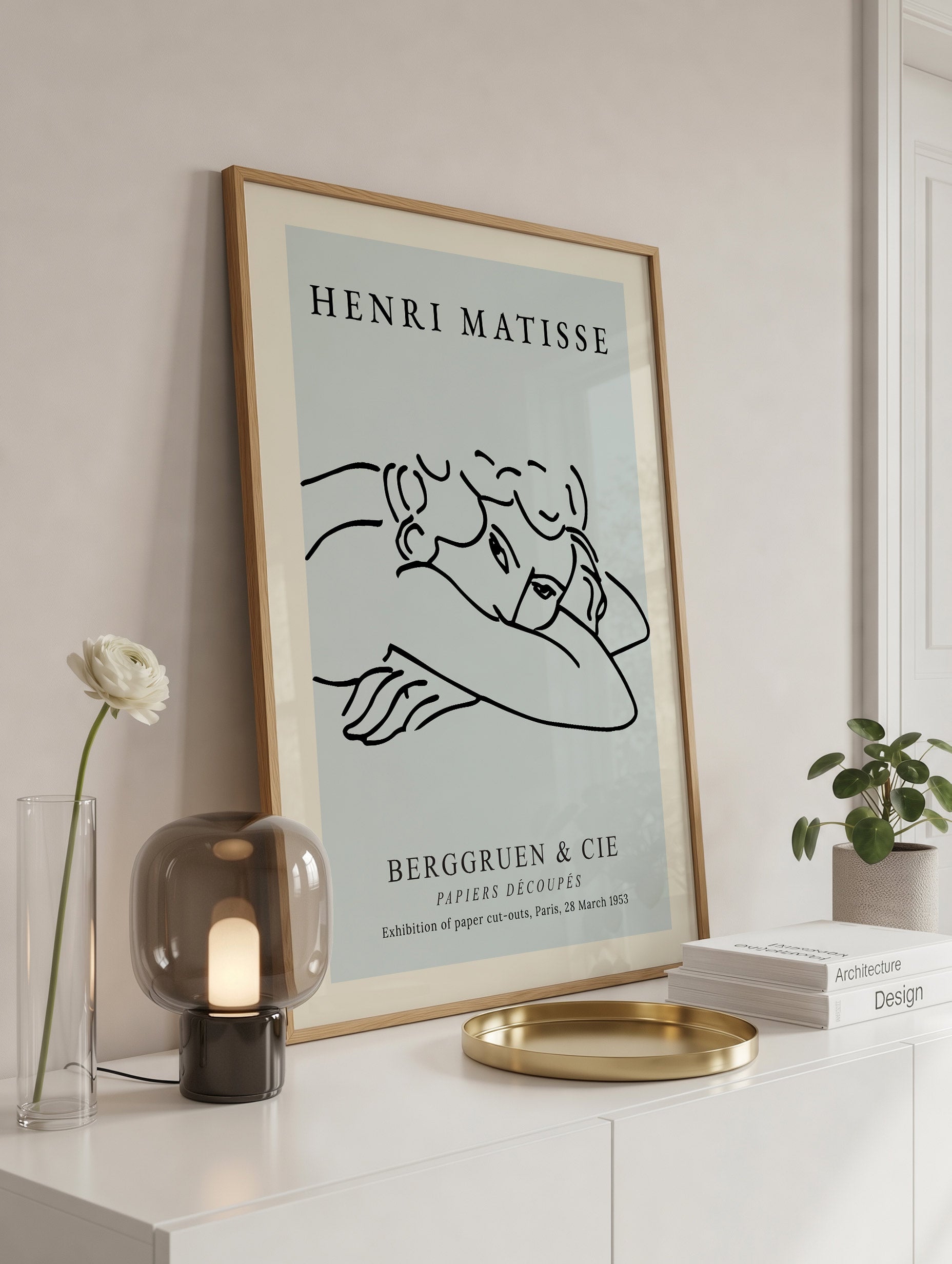 Matisse liggande figurlinjeposter