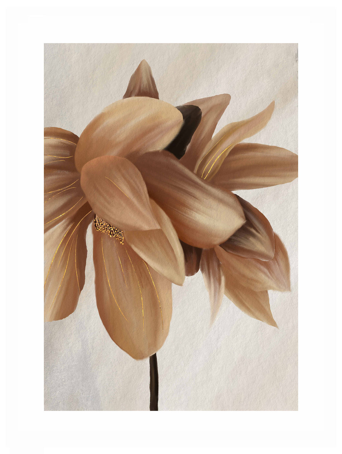 Sepia Bloom-poster