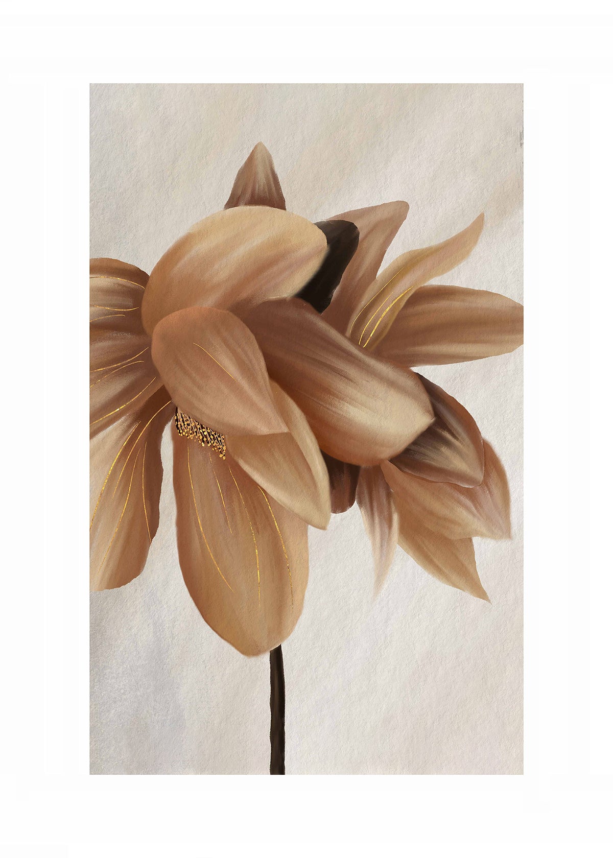 Sepia Bloom-poster