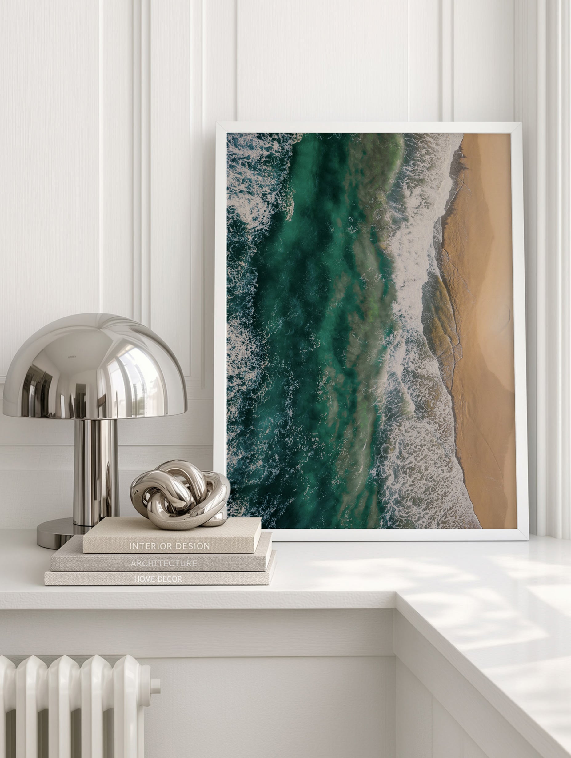 Aerial View of a Beach Mockup