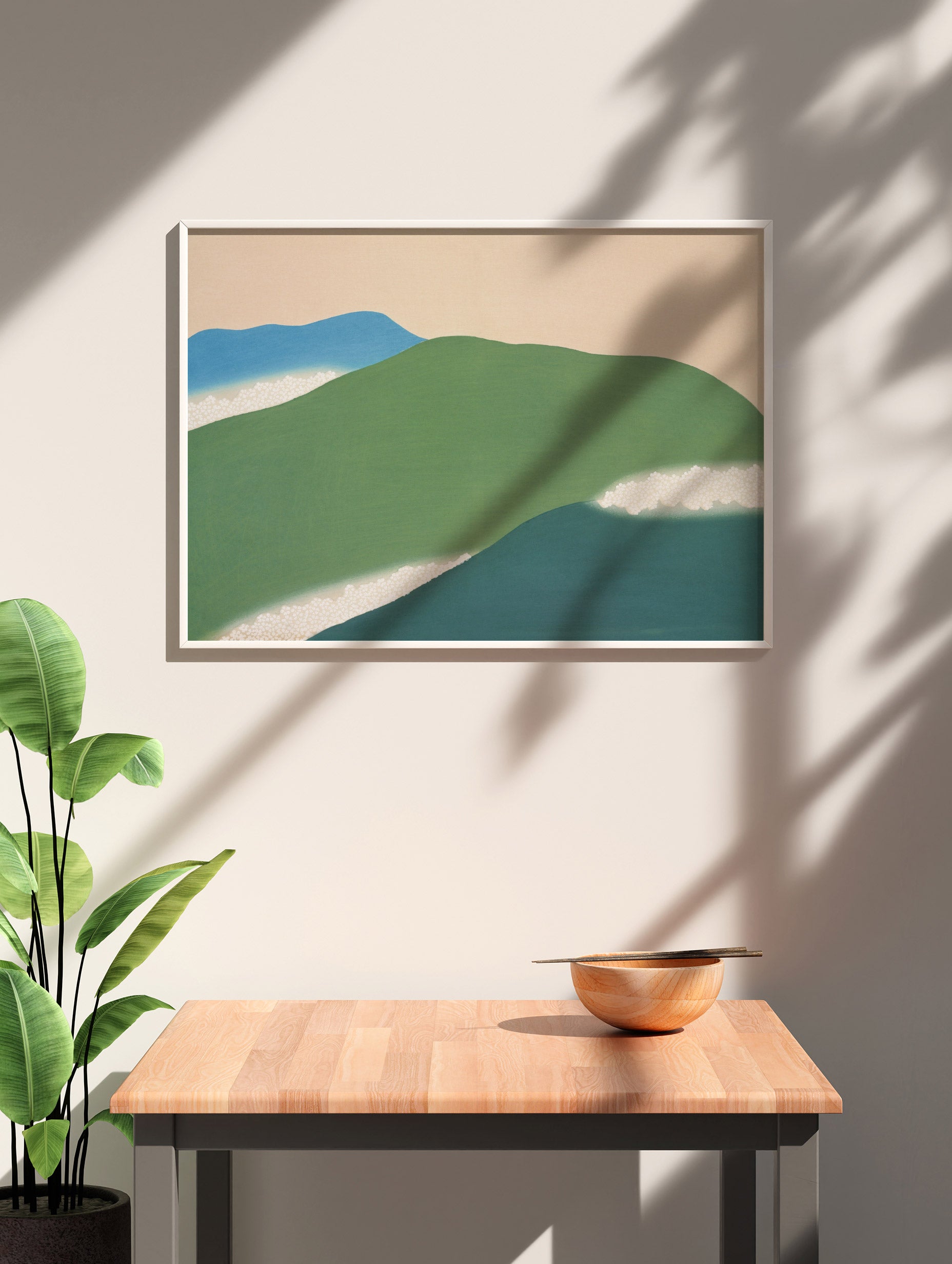 Green Mountains - Kamisaka Sekka Poster Mockup