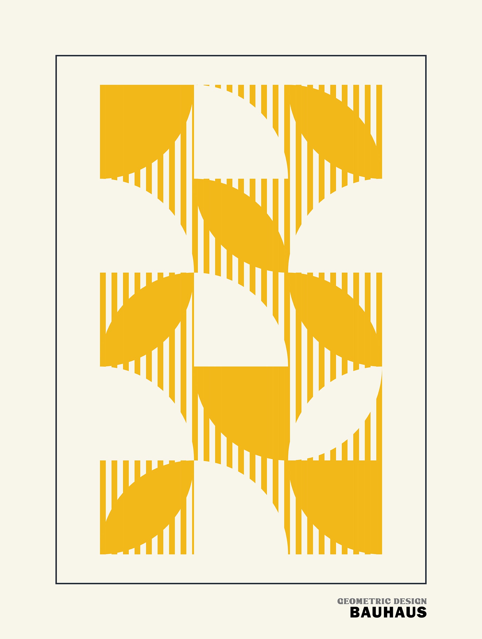 Bauhaus Module line Poster