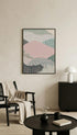 Abstract Mountain Texture Poster Mockup