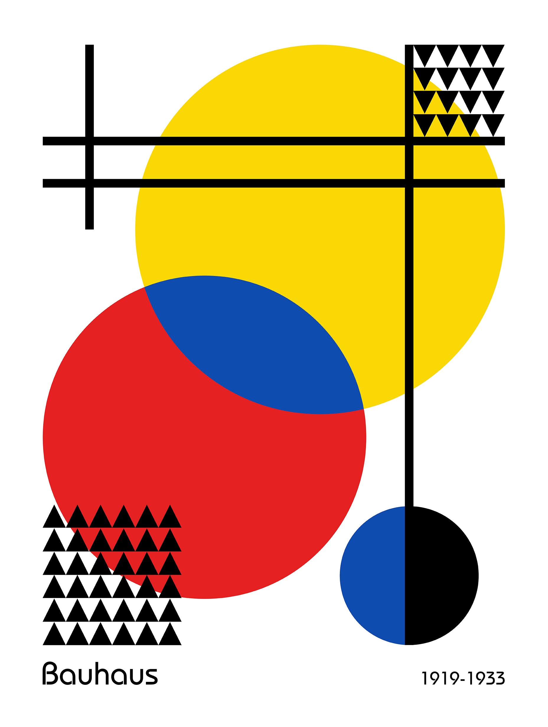 Kromatisk Bauhaus-affisch