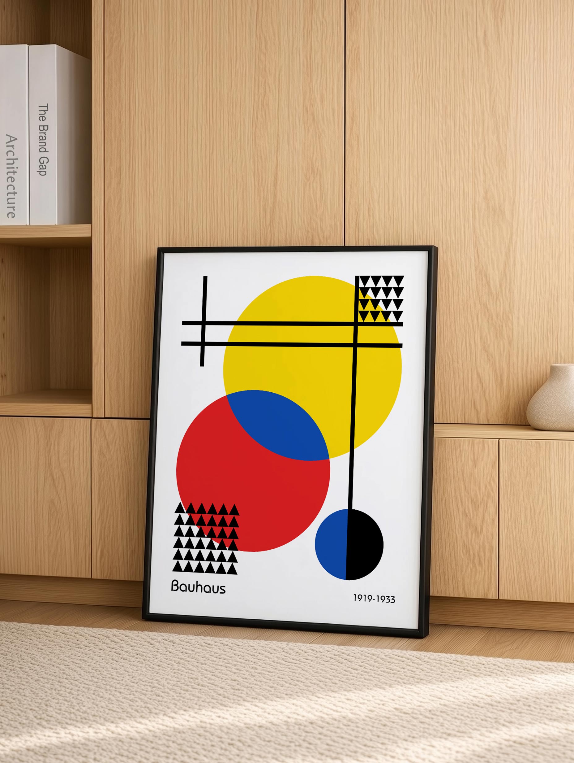 Chromatic Bauhaus Poster Mockup