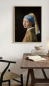 Girl with a Pearl Earring Johannes Vermeer Art Print Mockup