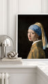 Girl with a Pearl Earring Johannes Vermeer Art Print Mockup