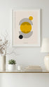 Bauhaus Point Yellow Poster Mockup
