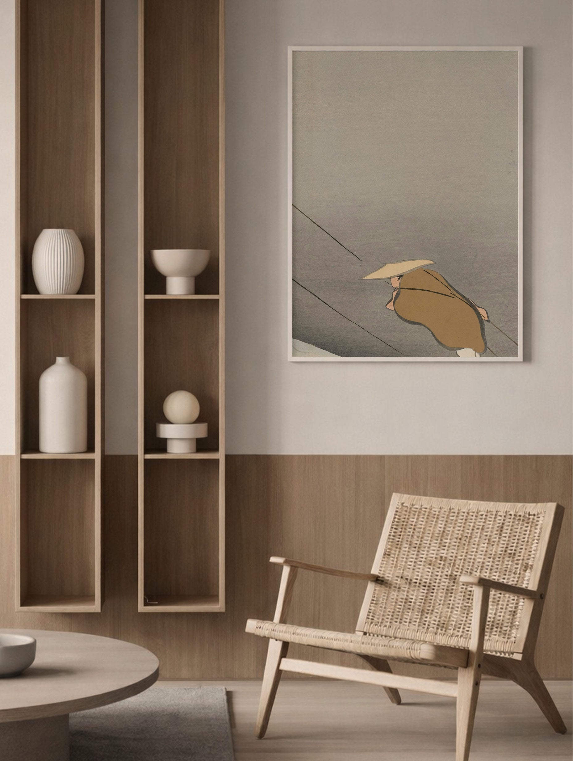 Tugging Boats - Kamisaka Sekka Art Prints Mockup