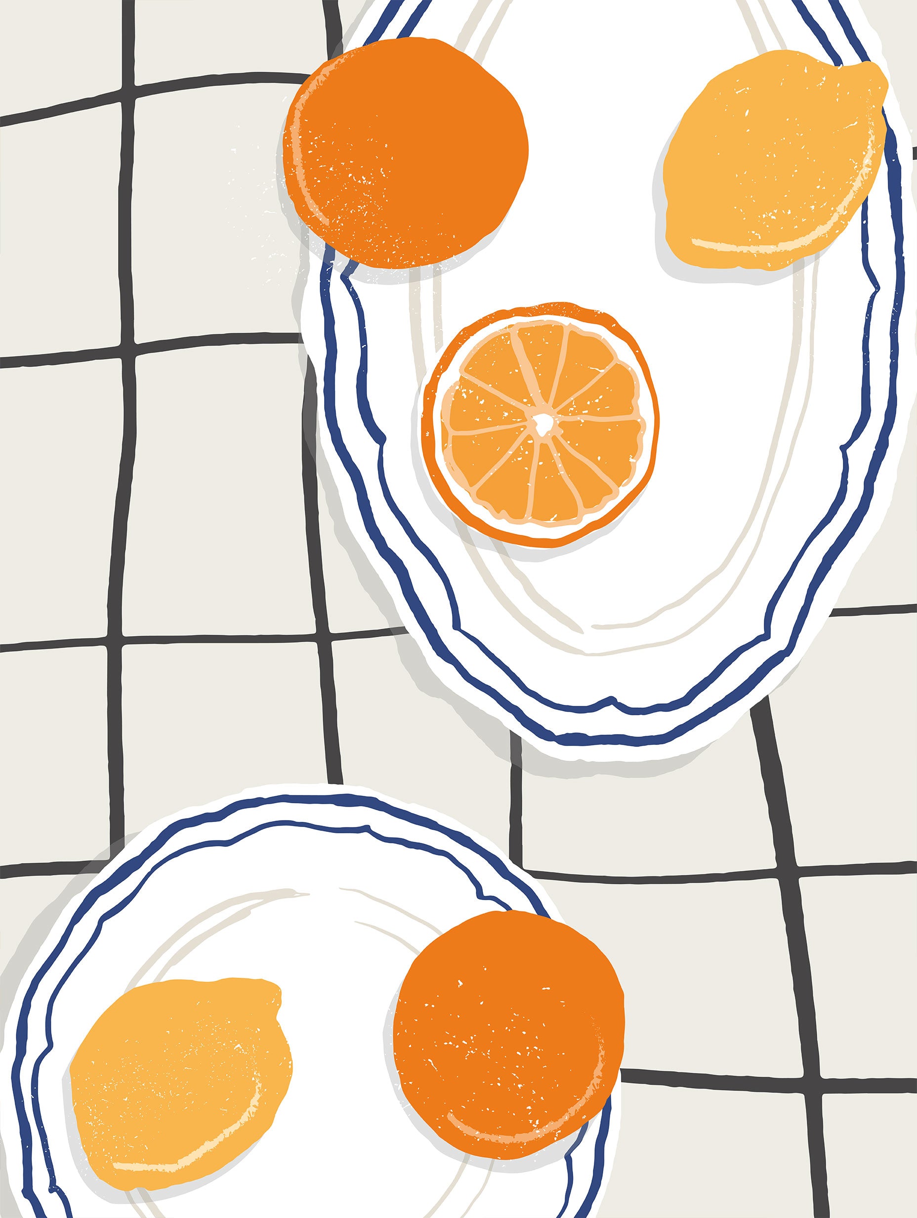 Citrus tallrik kök poster