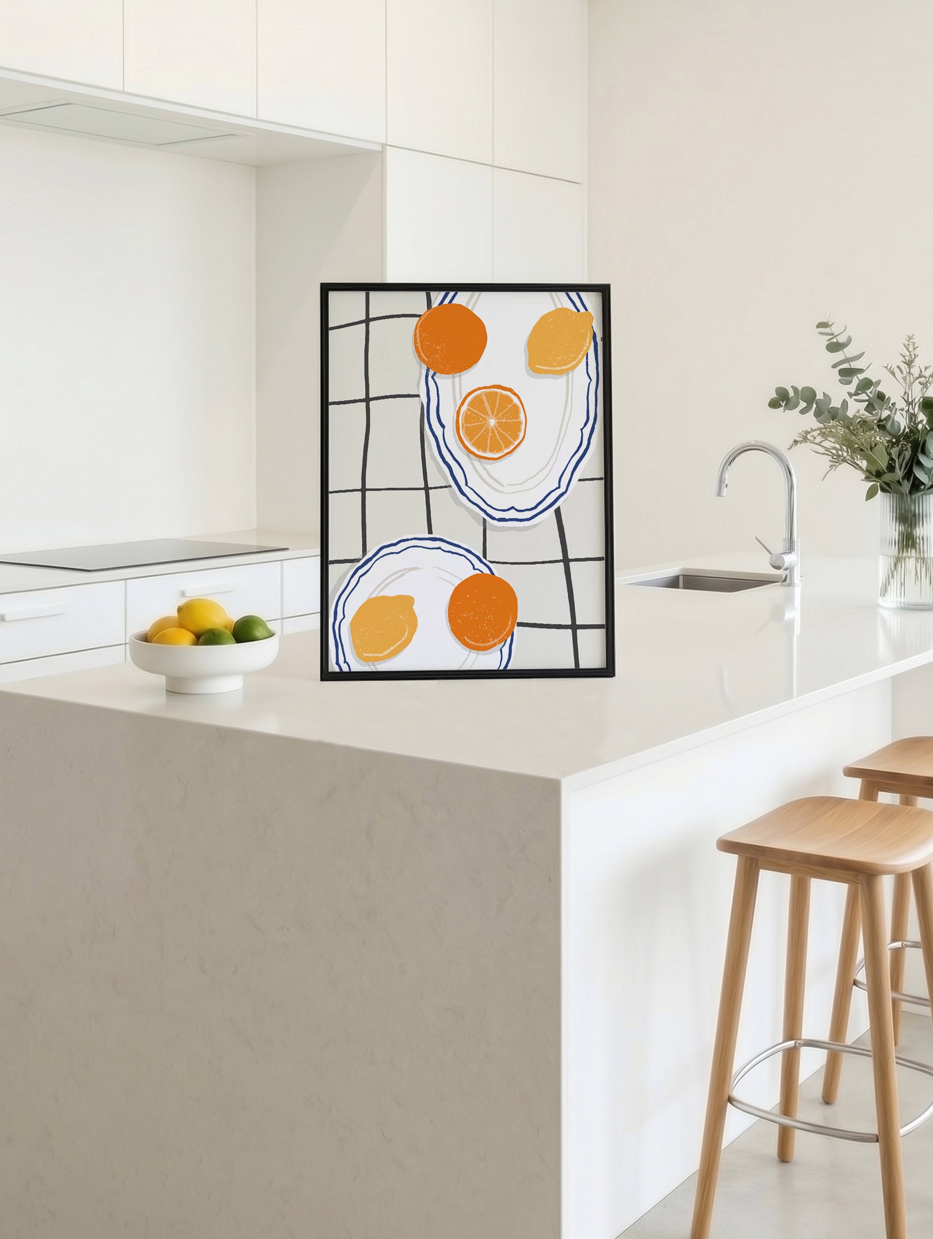 Citrus tallrik kök poster