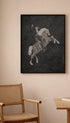 Hacienda Horse and Rider neon sign in Las Vegas Animal Art Print Mockup