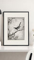 Bush warbler and White Plum Tree Numata Kashu Art Mockup