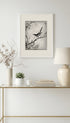 Bush warbler and White Plum Tree Numata Kashu Art Mockup