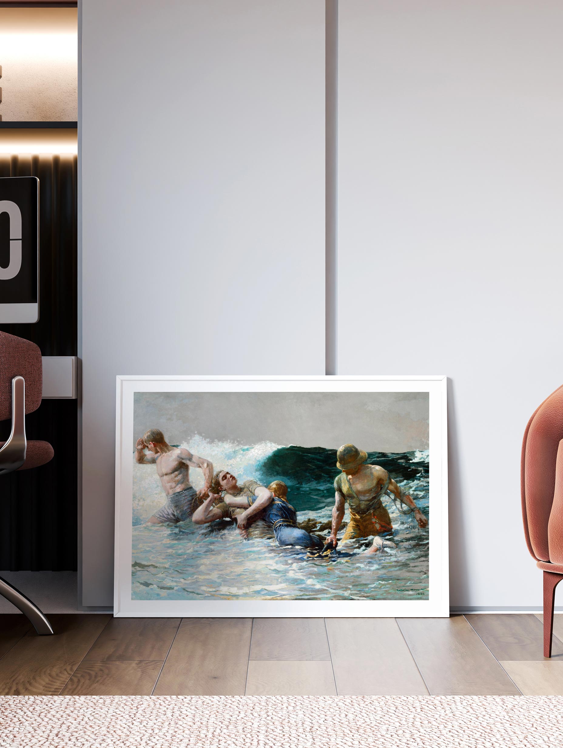 Undertow - Winslow Homer Mockup
