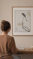 Long-tailed Tit & Maple Tree Numata Kashu Art Print Mockup