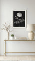 Rosa Rose with a brown feather Barbara Regina Dietzsch Art Print Mockup