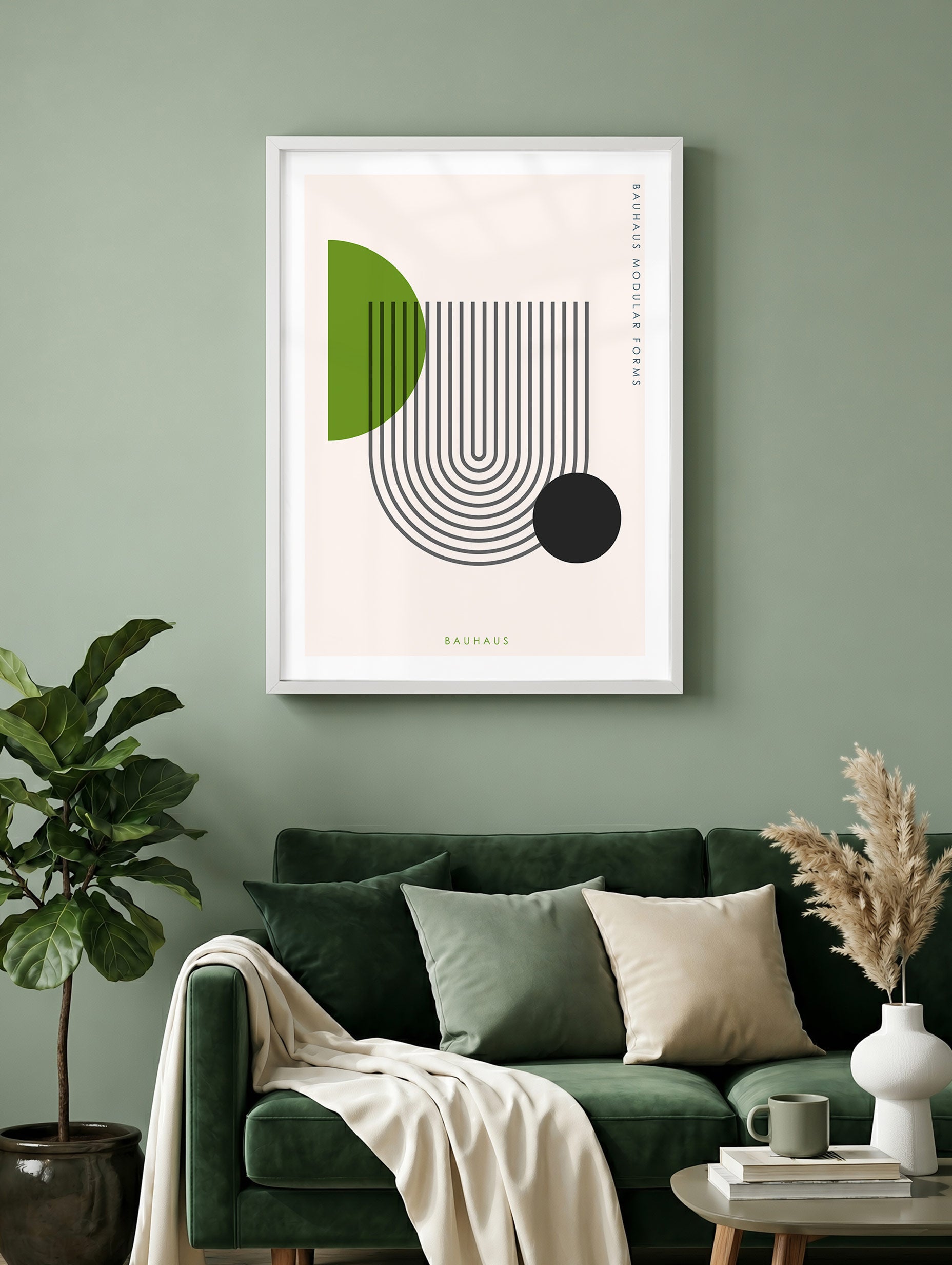 Bauhaus Modulära Former Poster
