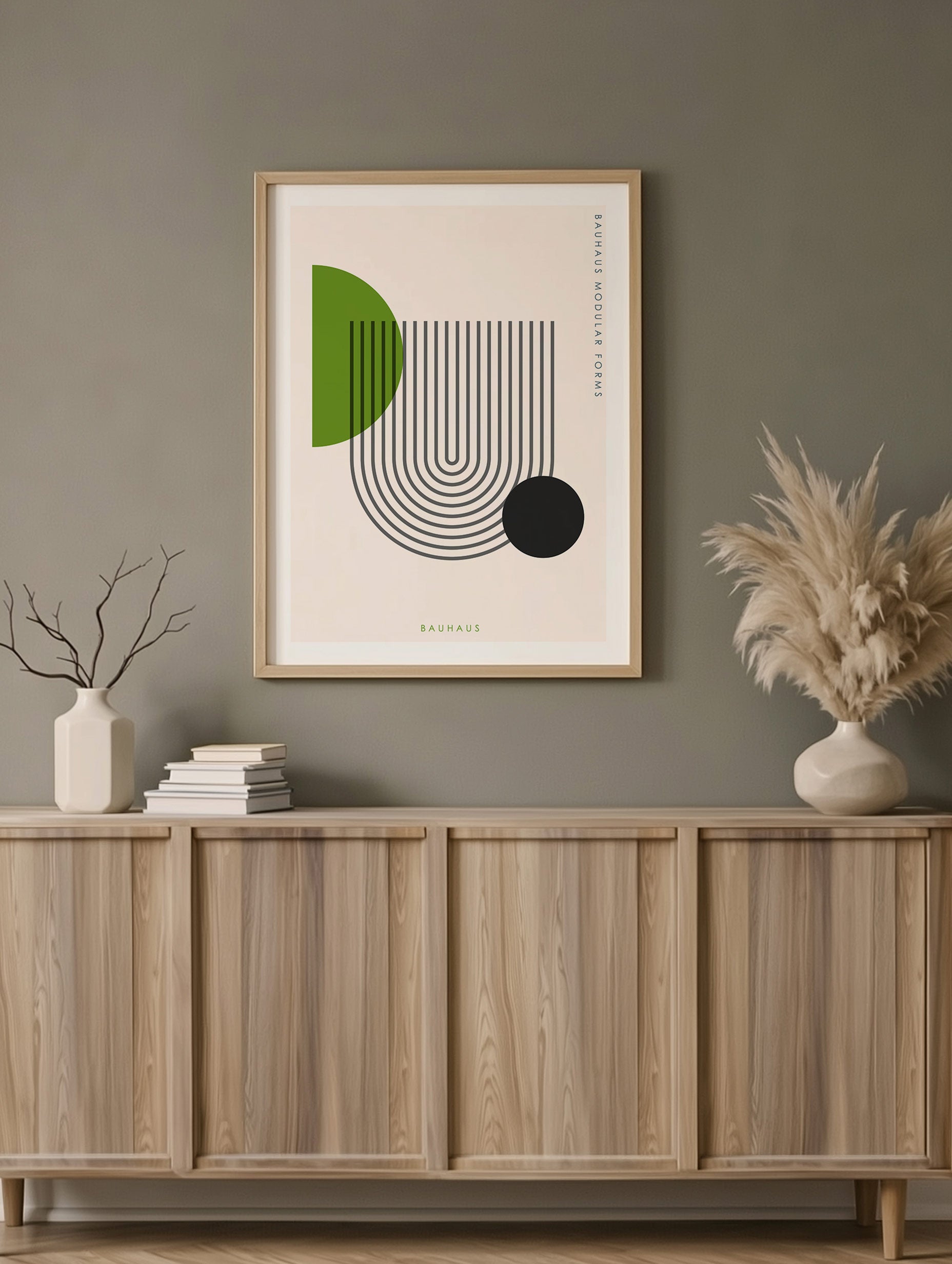 Bauhaus Modulära Former Poster