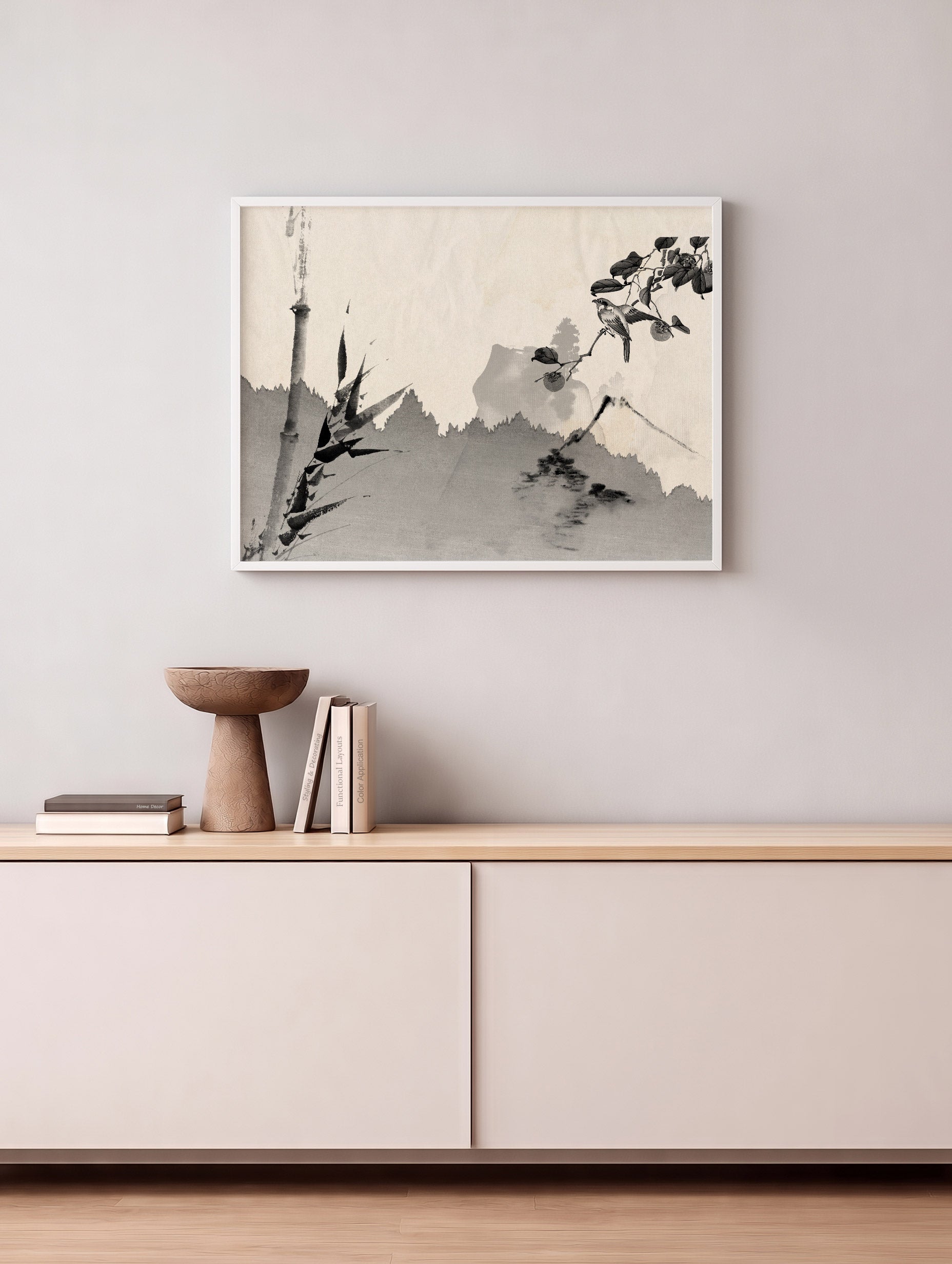 Bird Ink Art Poster Mockup