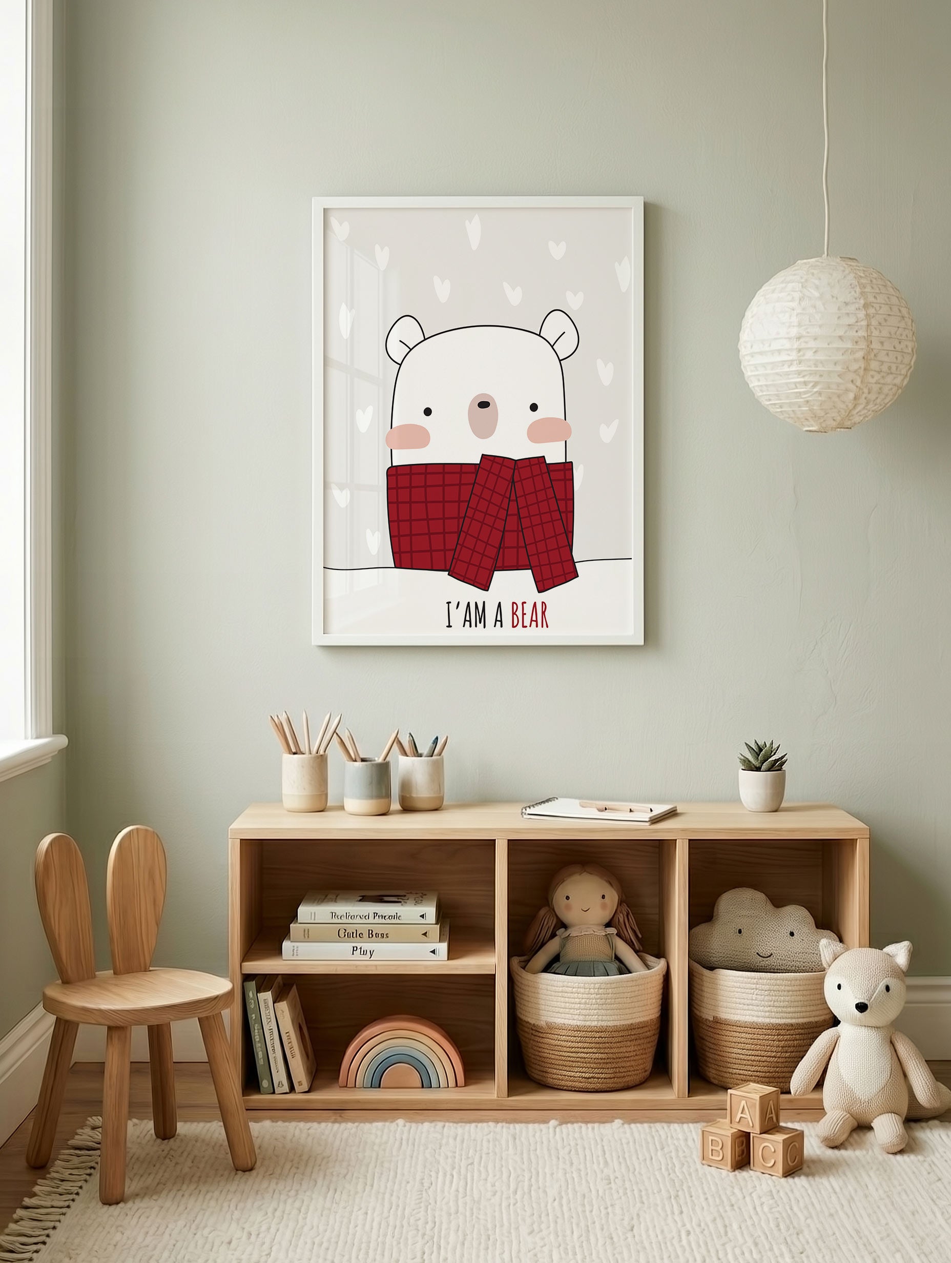 I Am a Bear Poster Mockup