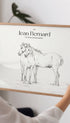 Two horses standing together - Jean Bernard Mockup