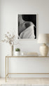 Beauty in White - Black and White Poster Mockup