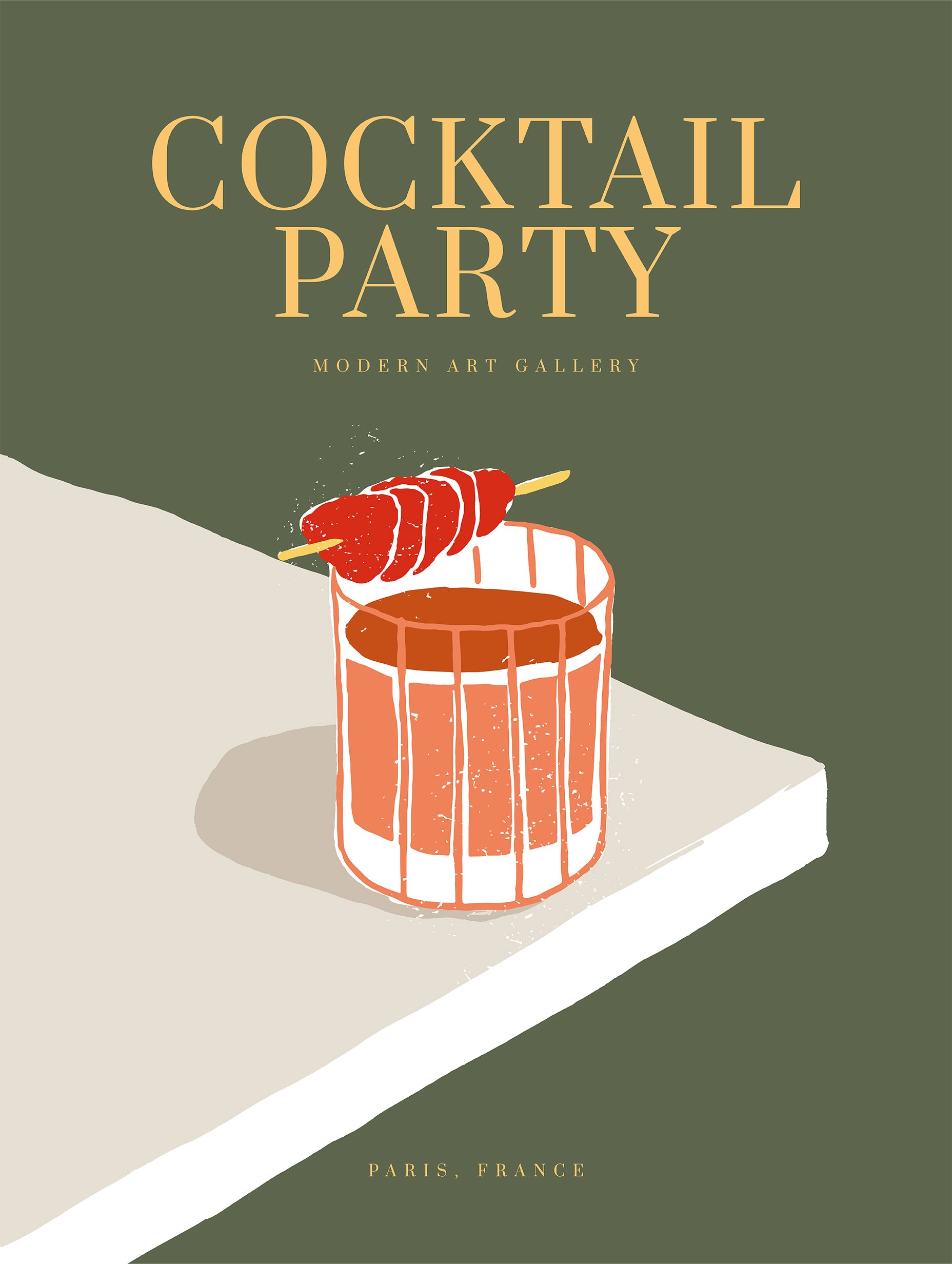 Paris Cocktail Hour-affisch