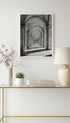 Classical Arches Black and White Poster Mockup
