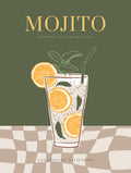 Mojito Citrus Glasposter