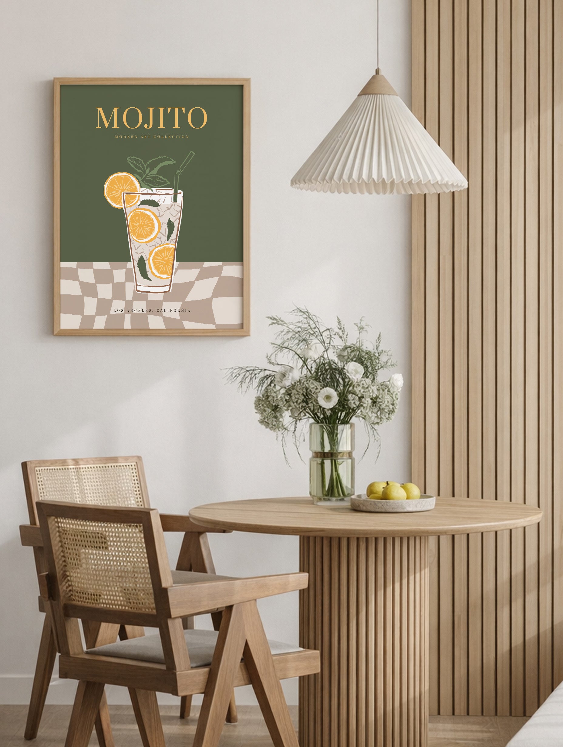 Mojito Citrus Glass Poster Mockup