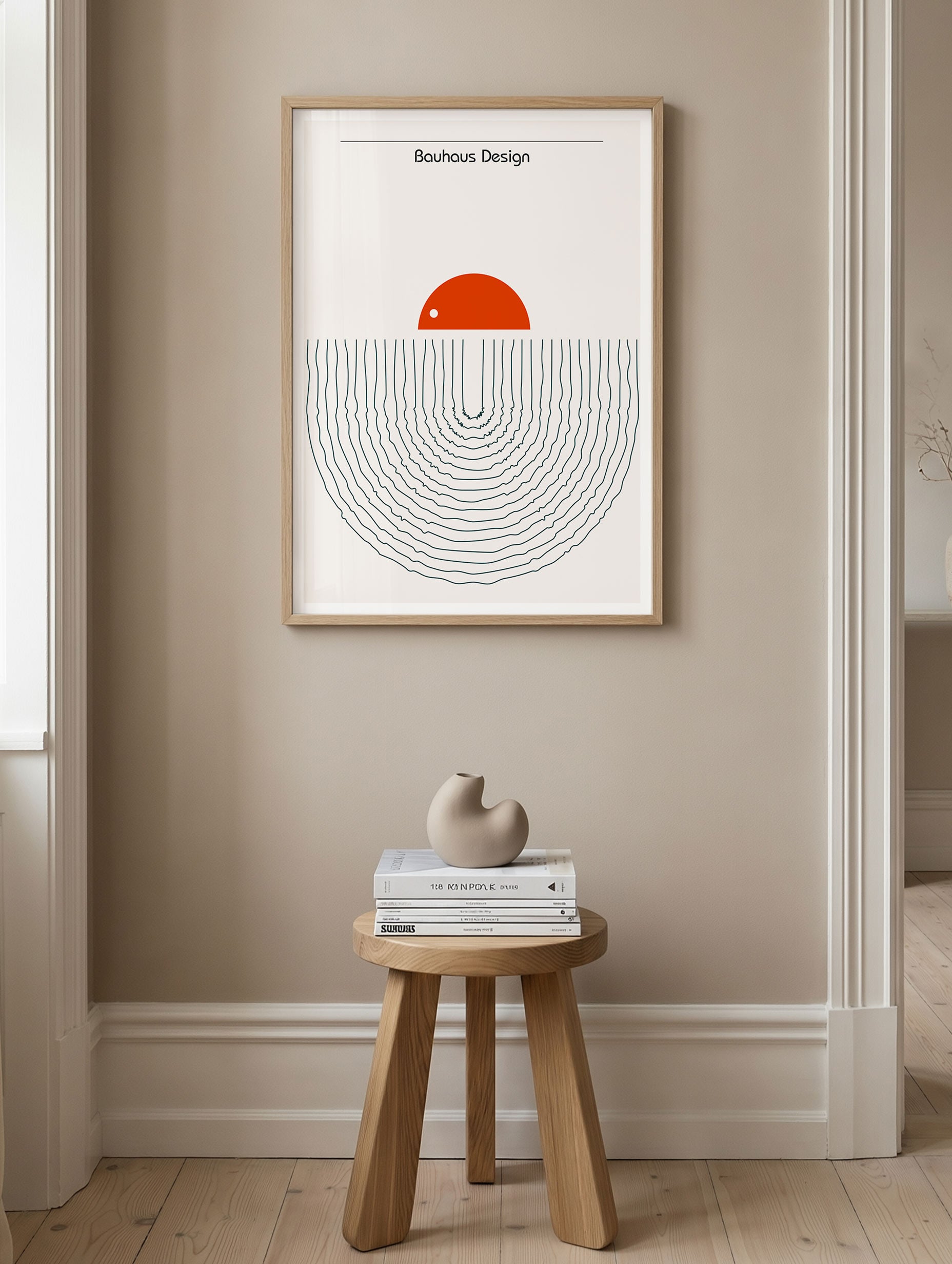 Bauhaus Horizon Poster Mockup
