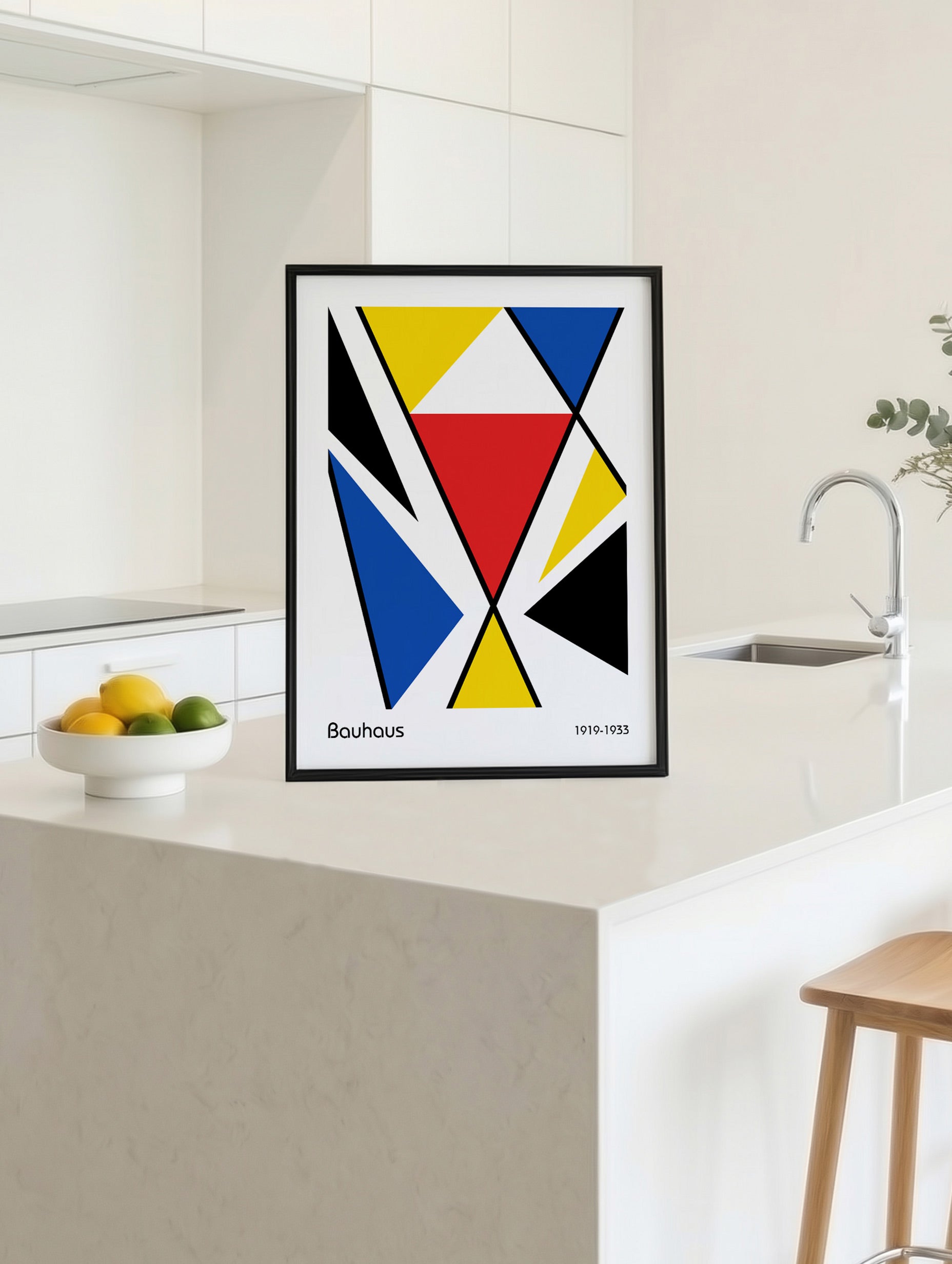 Prismatic Bauhaus Poster Mockup