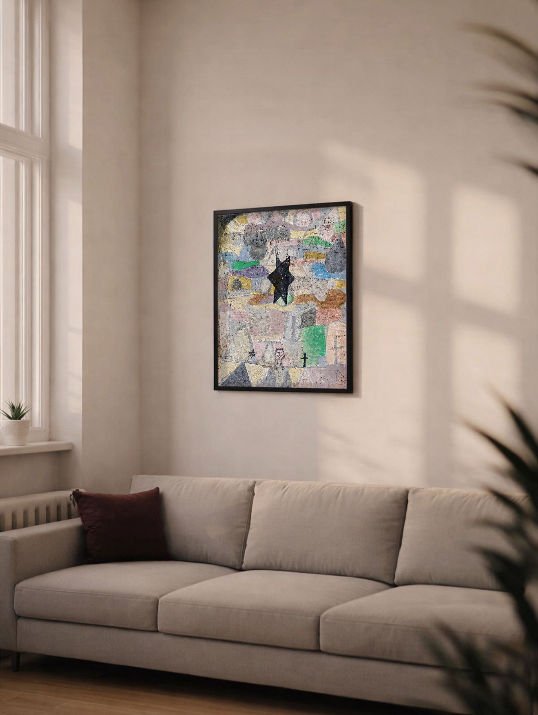 Under a Black Star - Paul Klee Art Print Mockup