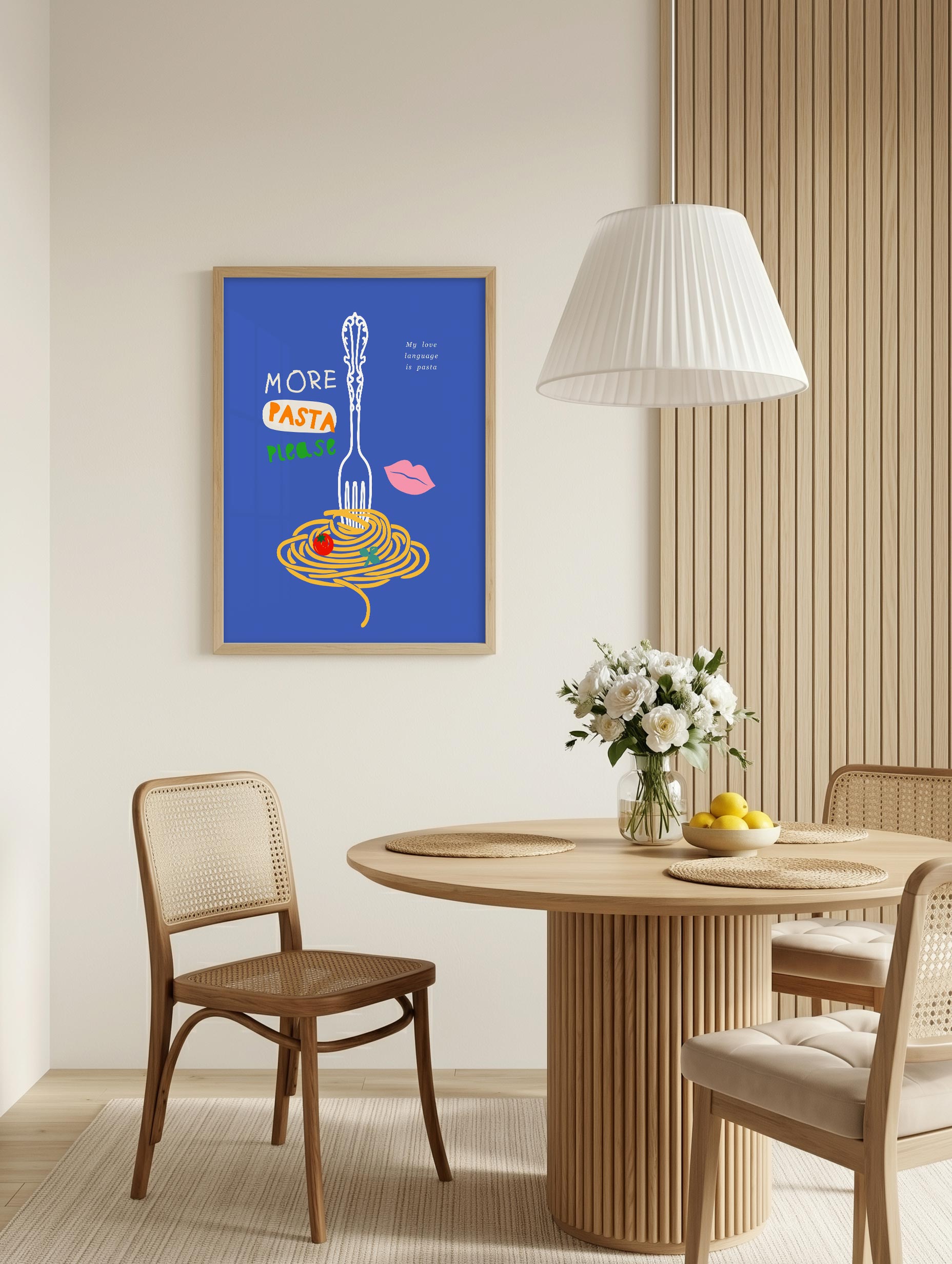 Forkful of Pasta Poster Mockup