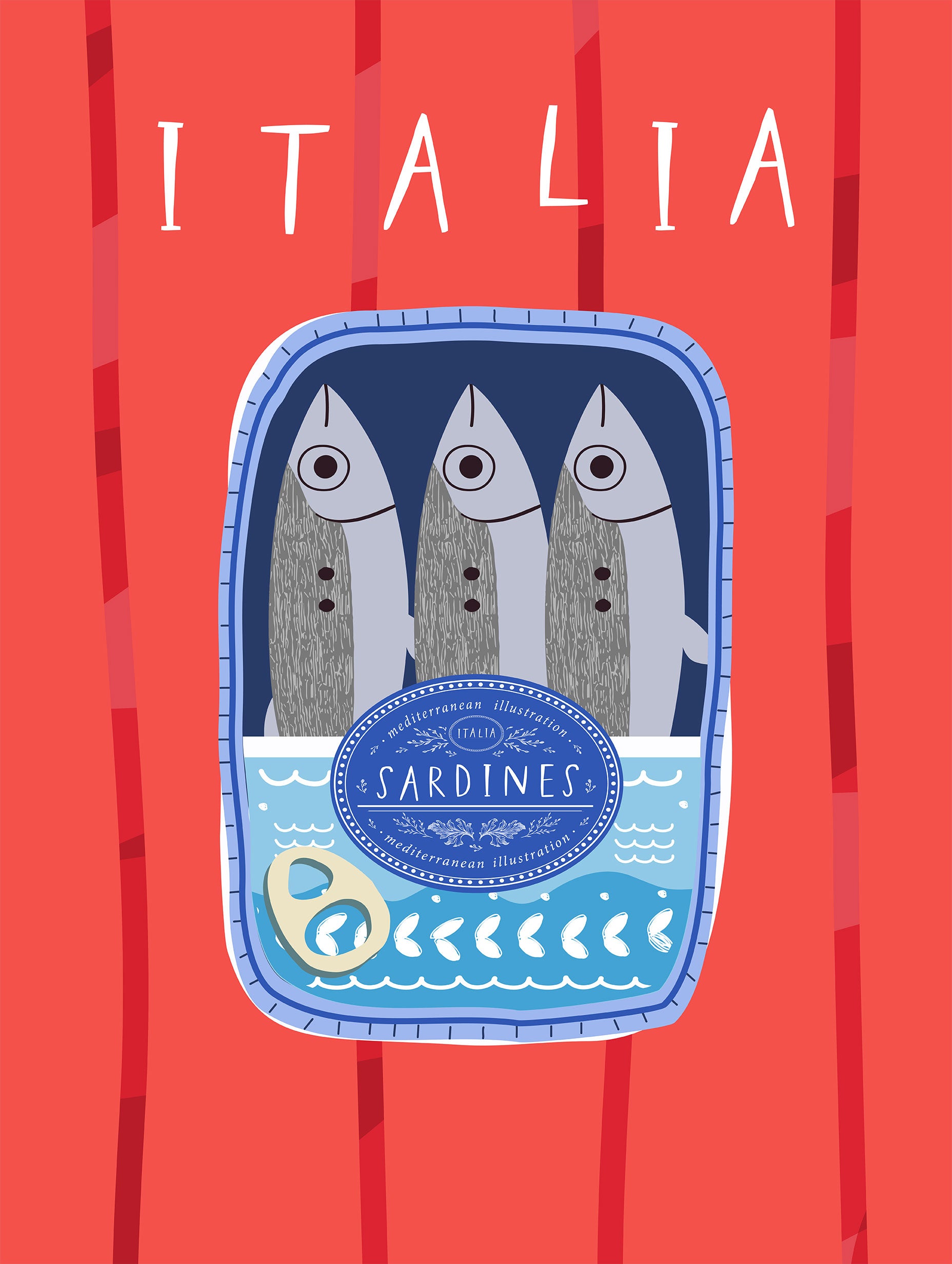 Italia Sardiner Poster
