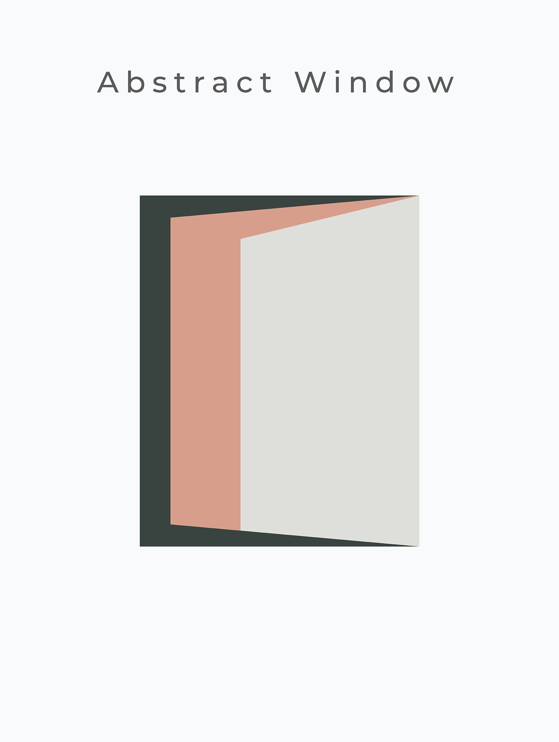 Abstrakt fönsterposter