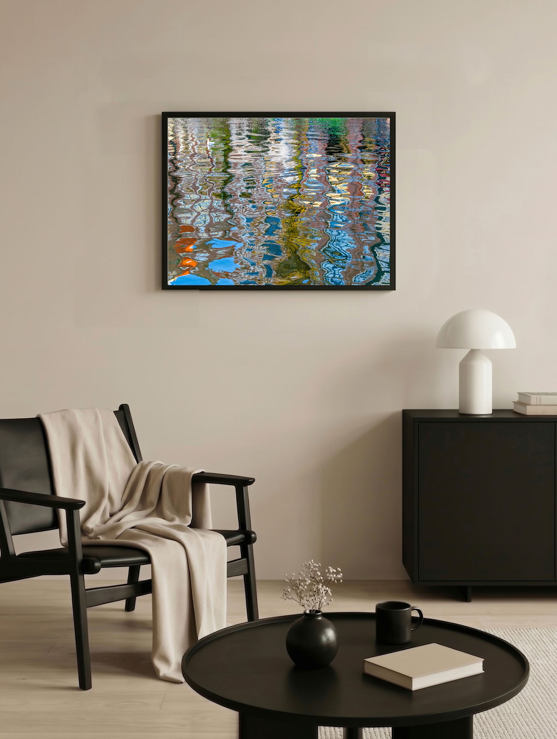 Amsterdam Canal Reflections Poster No. 2 Mockup