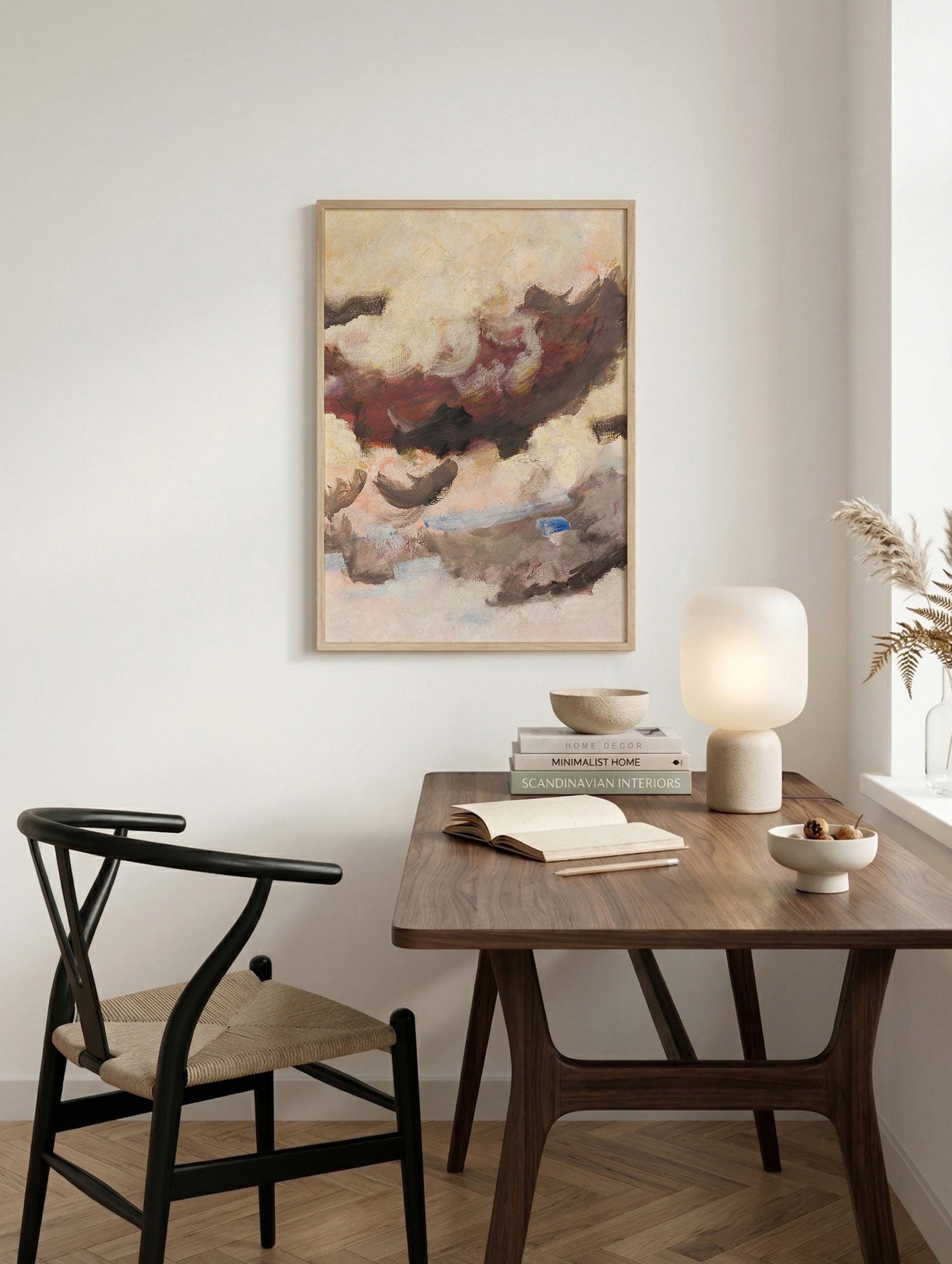 Rooftops and Clouds – Henry Lyman Sayen Art Print Mockup