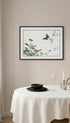 Butterflies and Flower Morimoto Toko Art Print Mockup